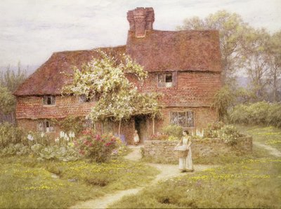 ローズコテージ、ショットターミル 作： Helen Allingham